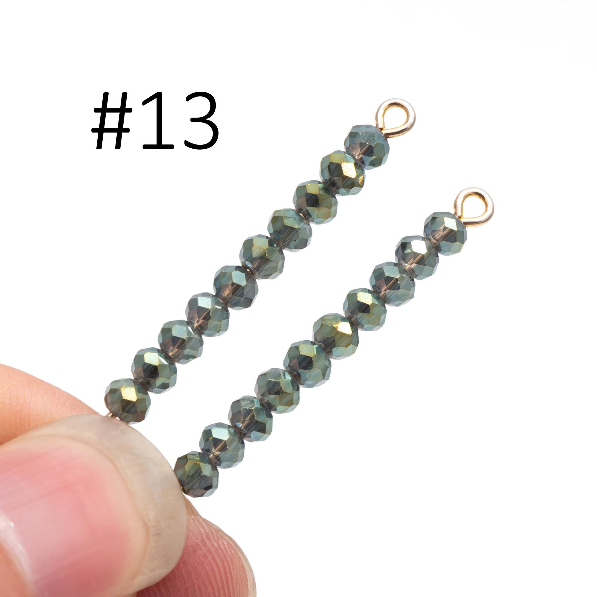 Crystal Glass Rondelle Faceted Tiny beads 2x3mm (#BZ03) (strand of 120 beads)